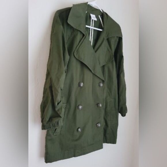Cabi Womens Jacket S Double Breasted Relaxed Fit Trench Safari Lightweight - Picture 6 of 9